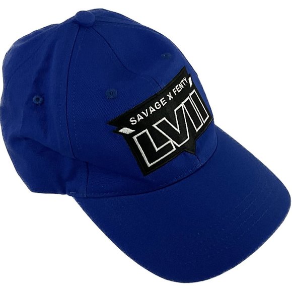 Savage X Fenty Pport by Rihanna Superbow LVII Unisex Hat Color Blue NEW - Picture 1 of 8